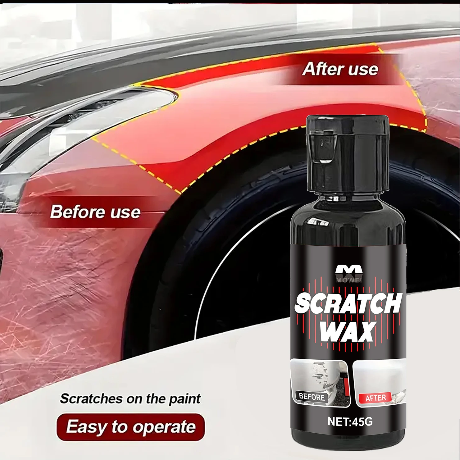 Universal Car Scratch Repair Nano Liquid Scratch Remover, Quick-Dry Paint Refurbishment Agent, Remove Scratches, Scuffs & Swirls