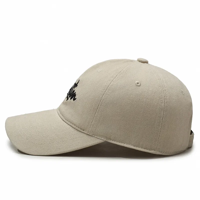 Gorra de béisbol rígida con bordado tridimensional para niños, gorra con visera para la cara, visera para exteriores para primavera y verano