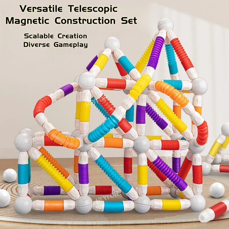 幼児磁気ブロックビルディングおもちゃソフトグリップ柔軟なマグネットスティック建設セット学習幹就学前感覚おもちゃ