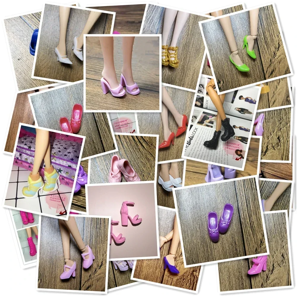 1/6 New Original multiple Colorful Doll Accessories Fashion Sneaker Flat Shoes Genuine Sandals Shoes for 30cm Doll Shoes