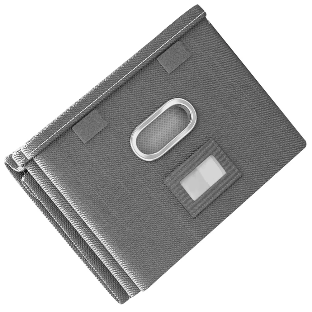 

Gray Foldable Fabric Storage Box Large Capacity Clothes Organizer Storage Container for Closet Bedroom Organizer Bin