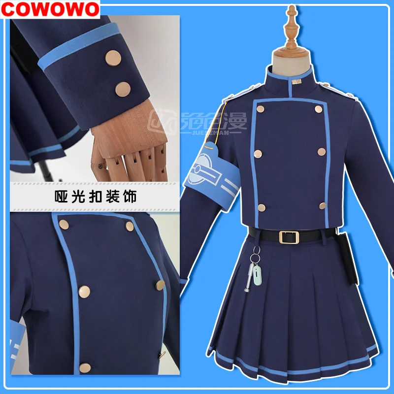 COWOWO Blue Archive Hyland Railway College Tachibana Hikari Tachibana Nozomi Women Cosplay Costume Cos Game Anime Party Uniform