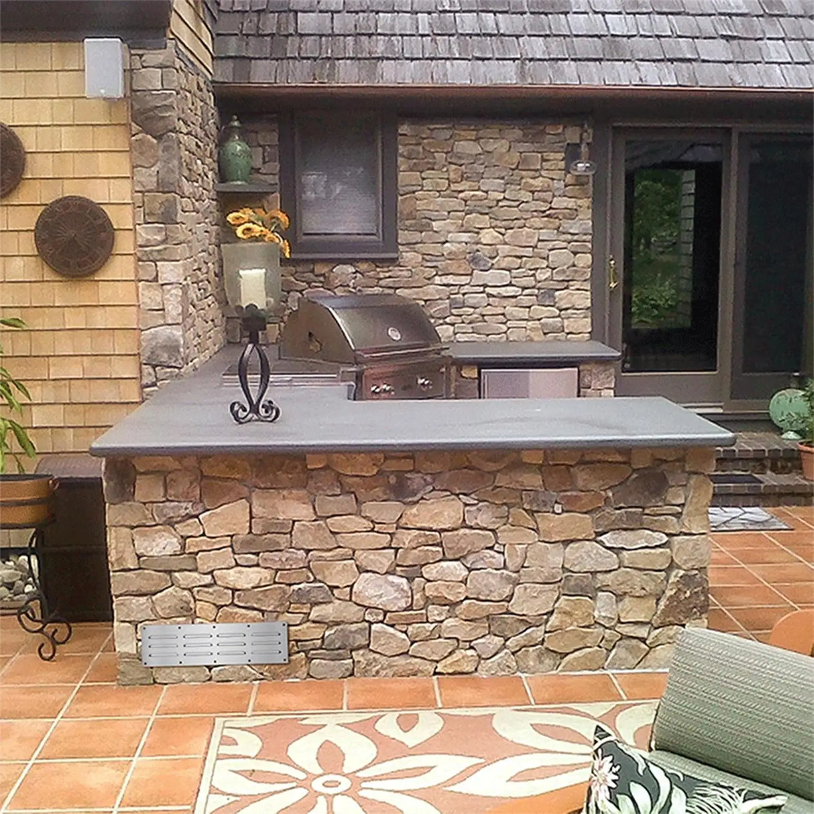 

Small Vent Cover Exhaust Outlet Stainless Ventilation Grill For Fire Pit BBQ Barbecue Stove Garden Party Backyard