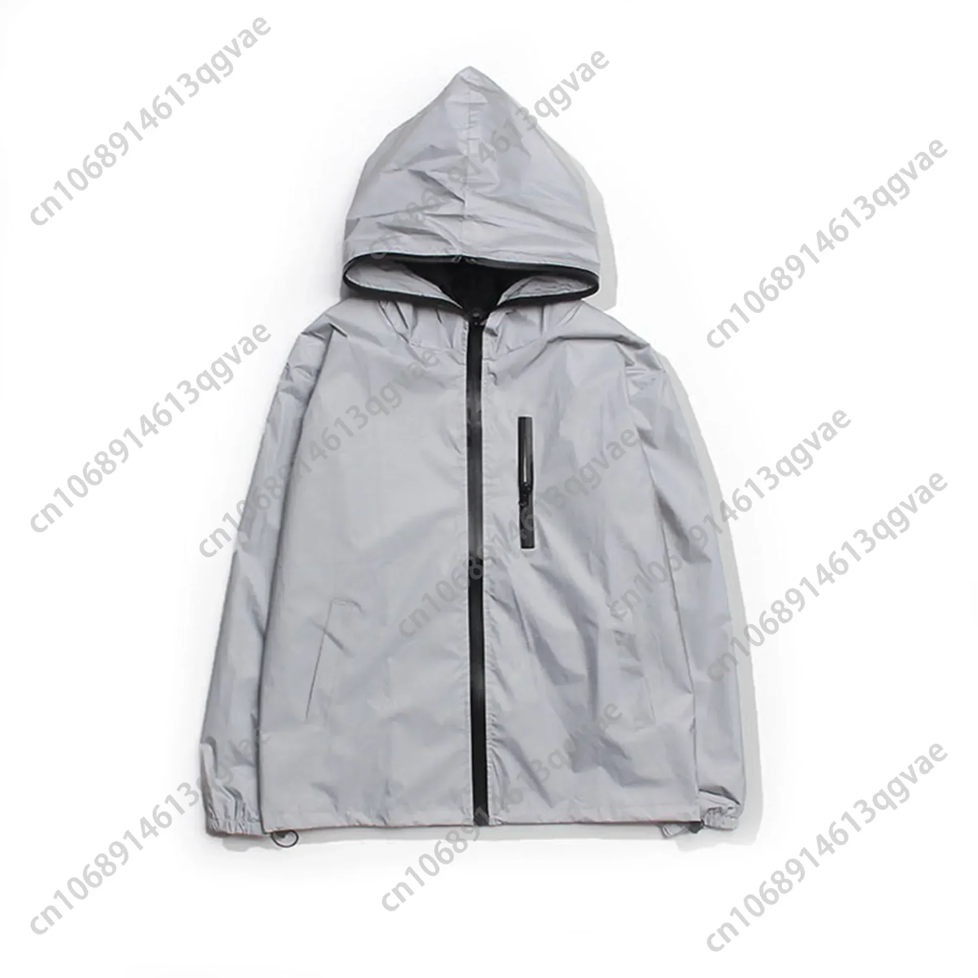 Chinese Dragon Custom Reflective Jacket Mens Womens Coat Hooded Windbreaker Run Jackets Cycling Hiking Zipper Custom Hoodie