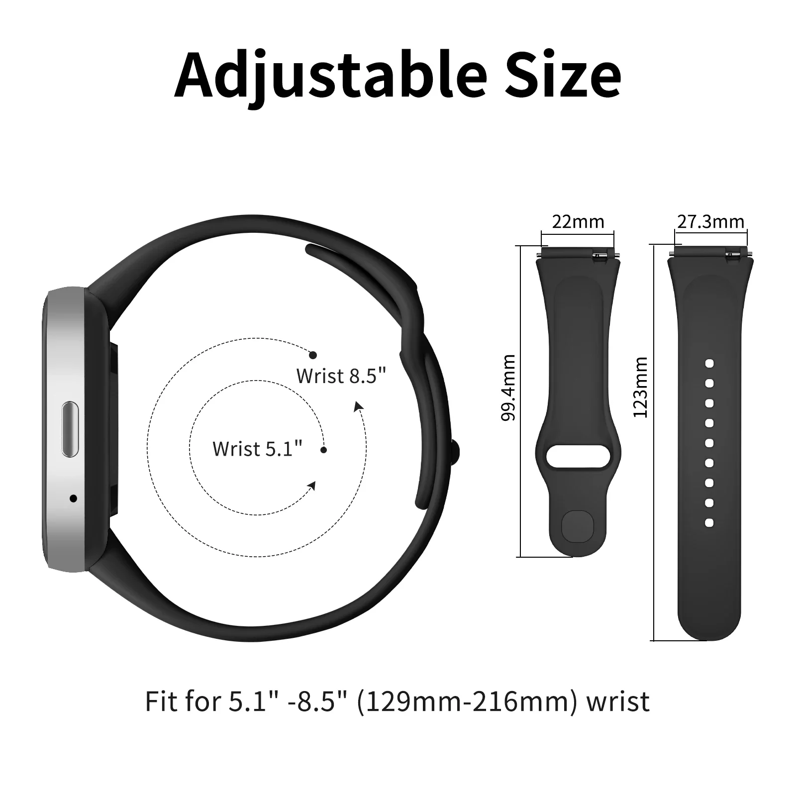 Bracelet dehors en Silicone pour Redmi Watch 3, Bracelet de Remplacement pour Montre Intelligente Active