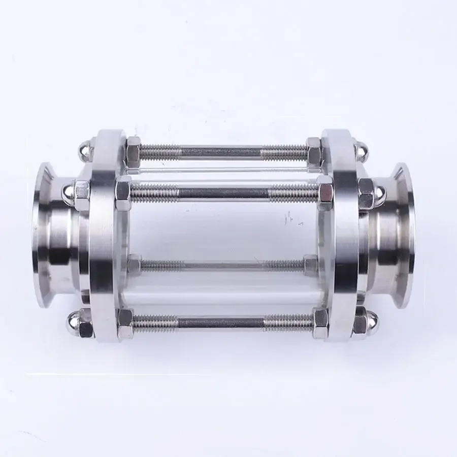 

Brewing Diopter 3" Tri Clamp x 76mm Tube OD SUS 304 Stainless Steel Sanitary Flow Sight Glass Homebrew Beer