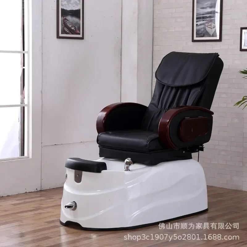 YAO Electric Adjustable Multifunctional Manicure Chair Reclining with Belt Massage and Foot Therapy for Nail Care