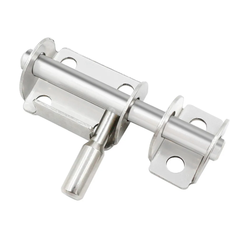 Stainless Steel Sliding Gate Bolt Door Latch Solid Sliding Bolts Latch Hasp Home Hardware Gate Safety Toilet Door Lock