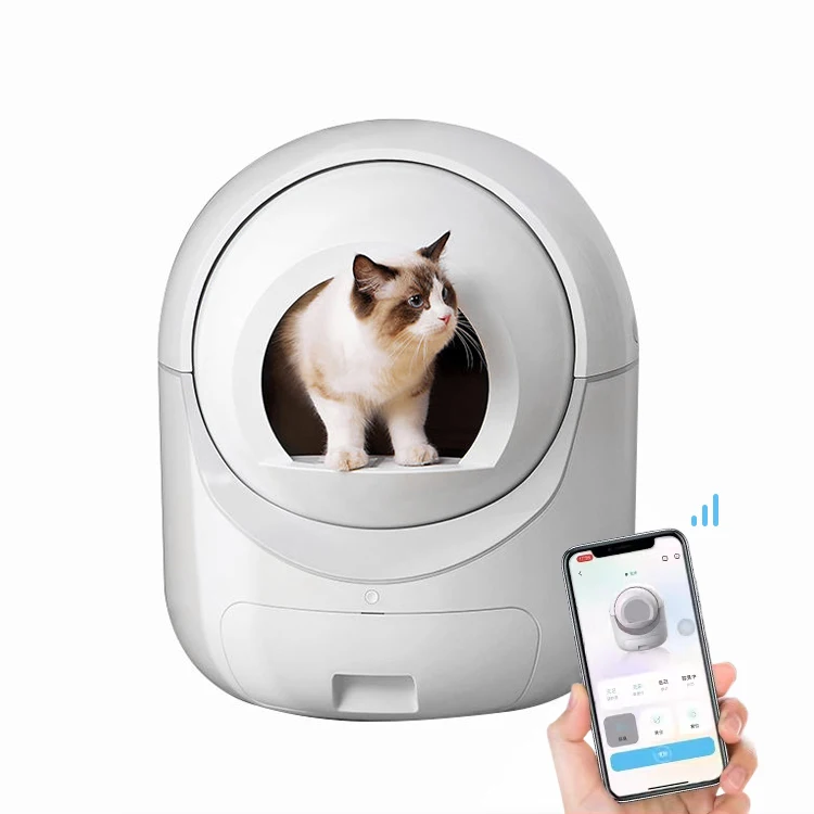 2023 Hot Automatic Cat Litter Toilet Furniture Auto Smart Intelligent Self Cleaning Cat Litter Box for Pets