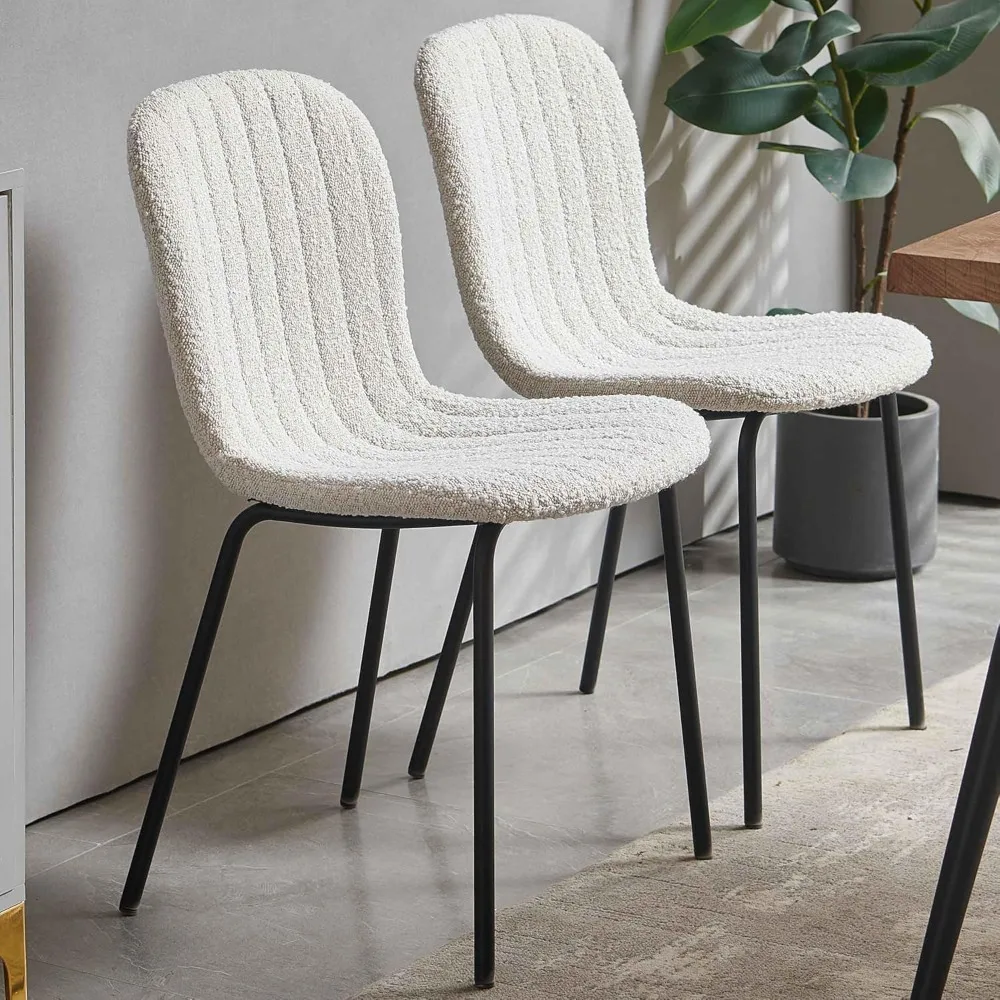 طقم طاولة طعام مستطيلة مع كراسي منجدة - طقم طاولة وكراسي مطبخ حديثة من بوكل مكون من 4 قطع للمساحات الصغيرة