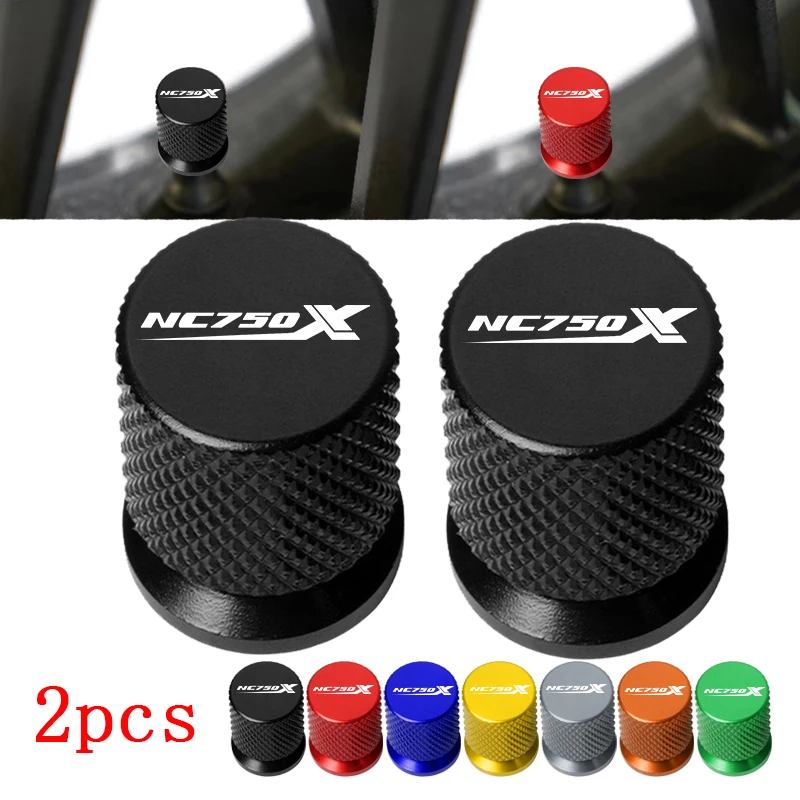ฝาครอบวาล์วยางรถจักรยานยนต์ 2 ชิ้น ทำจากอลูมิเนียมอัลลอยด์ CNC สำหรับ HONDA NC750X NC 750X NC750 X ปี 2013-2024 2023 2022