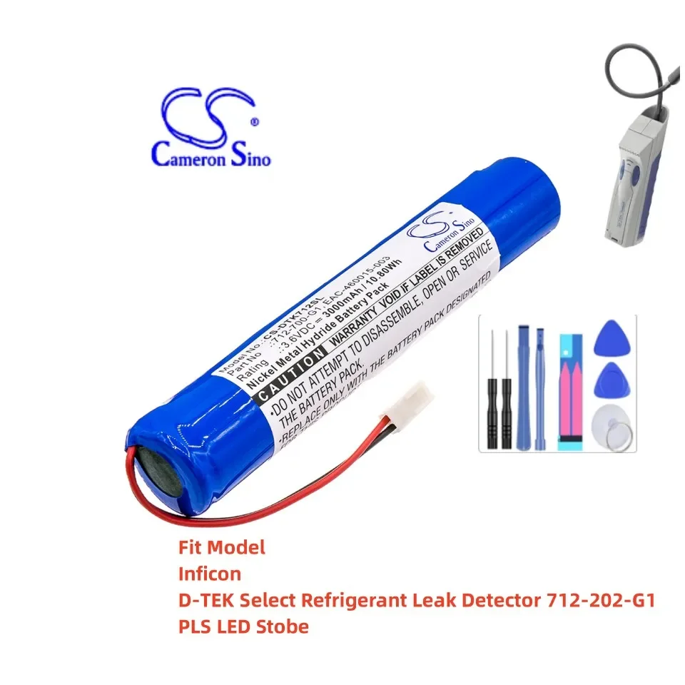 Equipment, Survey, Test Battery For Inficon 712-700-G1 A19267-460015-LSG EAC-460015-003 PLS LED Stobe 3000mAh / 10.80Wh  3.60V