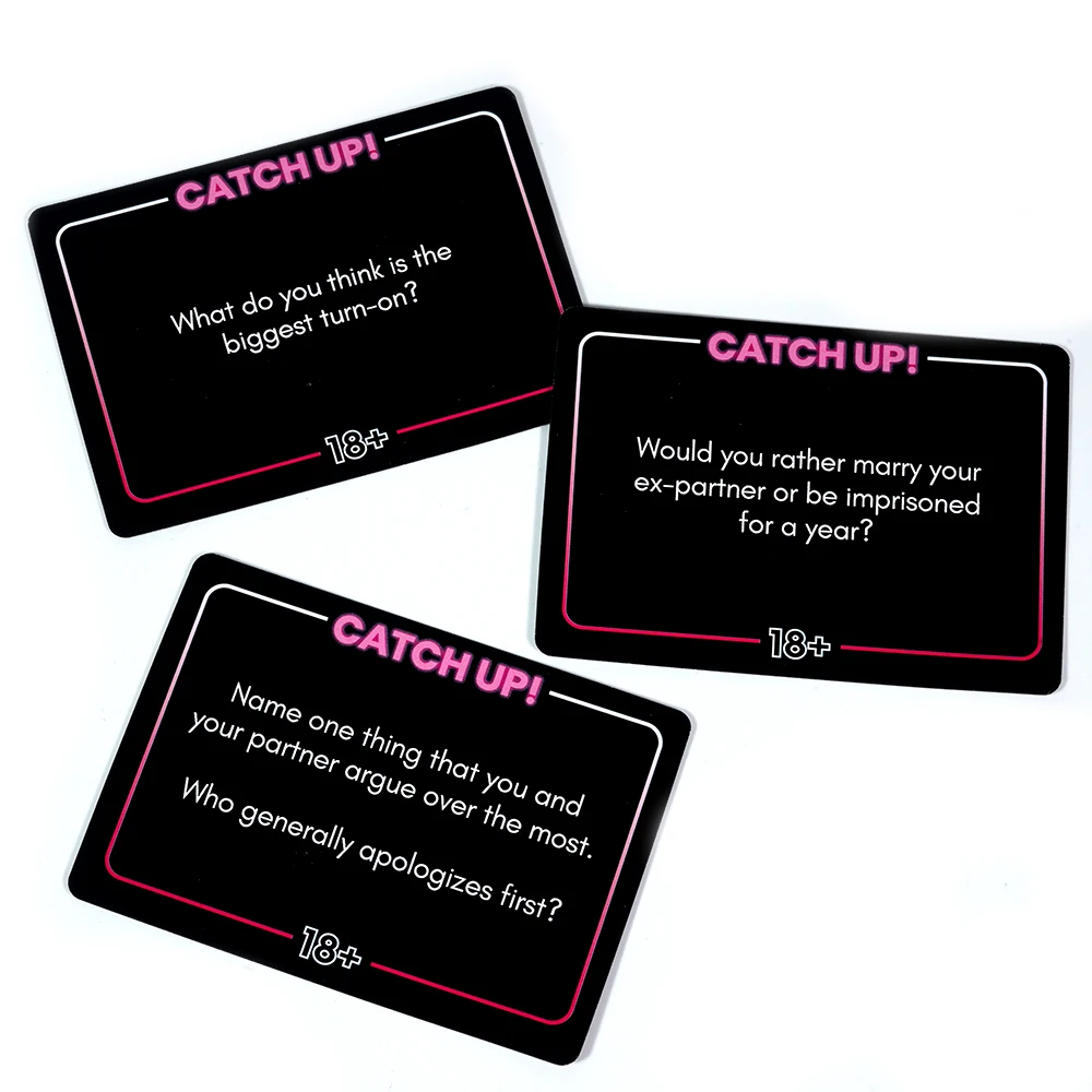 Catch Up! Card Game Girls Night 18+ Party Game Spicy Thought Provoking Conversation Starters for Fun Girls Nights Party