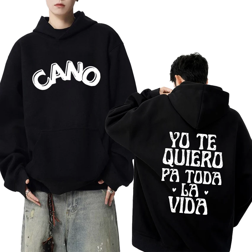 

Hot Rapper Cano Triana Tour 2025 Double Sided print Hoodie Men women vintage hip hop streetwear Unisex Fleece Casual Sweatshirt