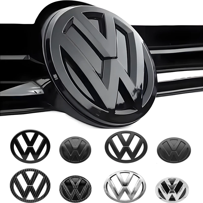 

Hub Caps Car Logo Front Grille Rear Trunk Decoration Sticker Accessories For VW GTI Polo 6 7 Tiguan Volkswagen Passat Magotan G