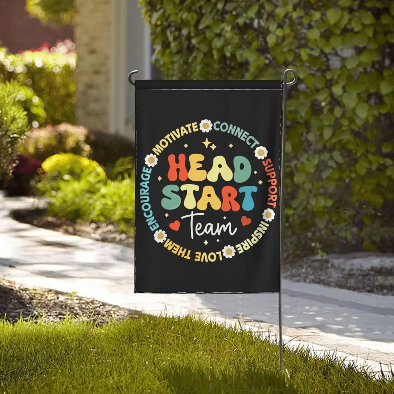 Heads Start Teacher Team Flag Garden Flag Small Garden Flags 12x18 Double Sided House Flag For Home HHZ UUV HHM WZZ yyi