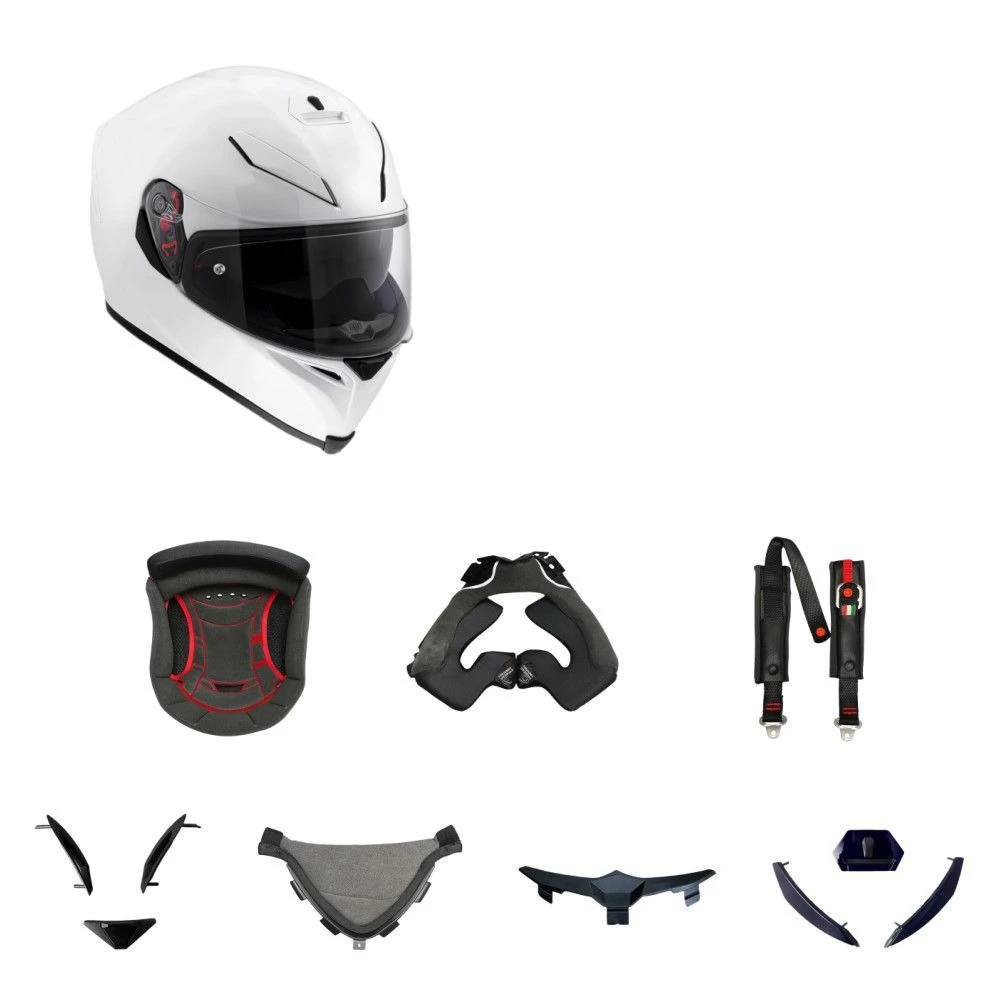 

For AGV K5/K5S Helmet Accessories Top Cheek Sponge Lined Full Window Tail Helmet K5 Accessories