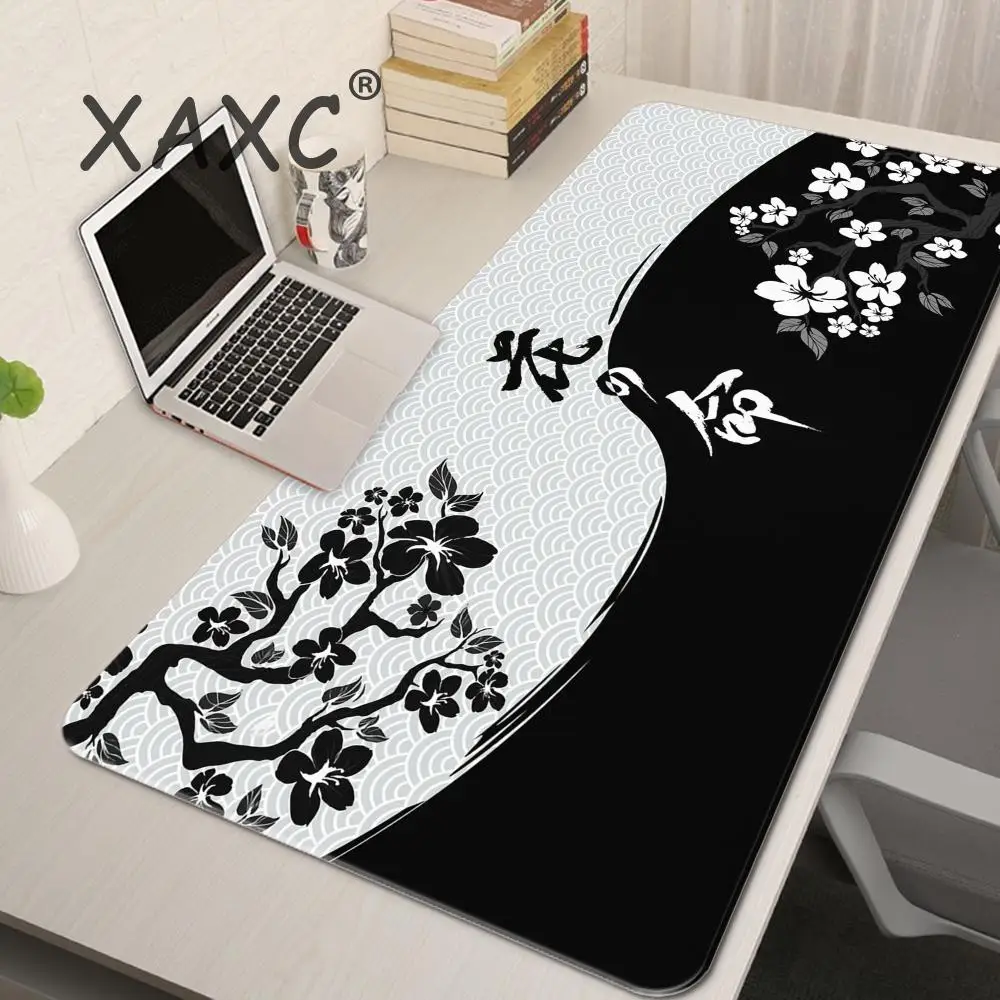 

Large Gaming Mousepads Sakura Mouse Pad Computer Mousepad Mouse Mat 90x40cm Desk Pads For PC Keyboard Mats Table Rug