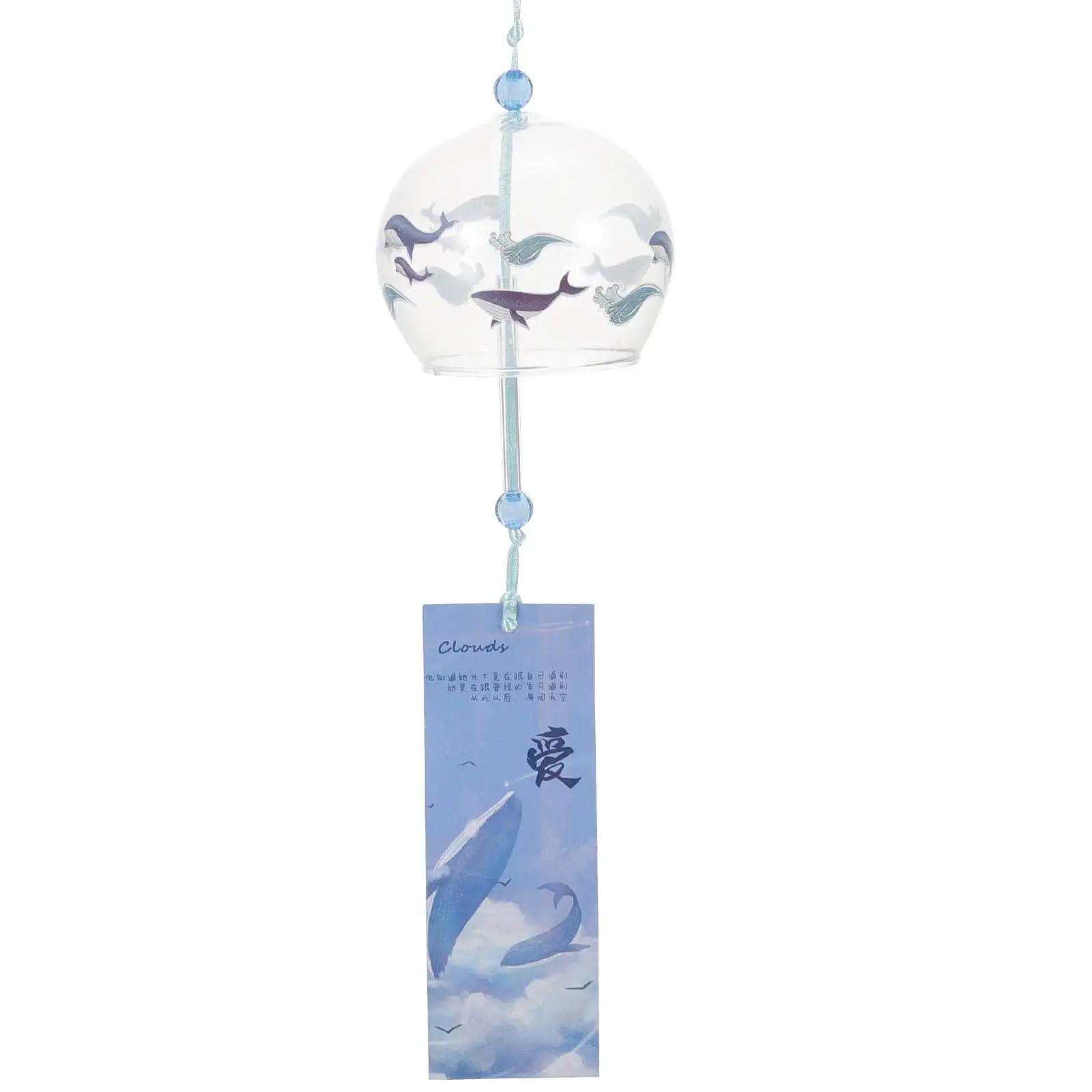 

Glass Wind Chimes Japanese Windchime Decorate Cute Japnese Windchimes Blue Student