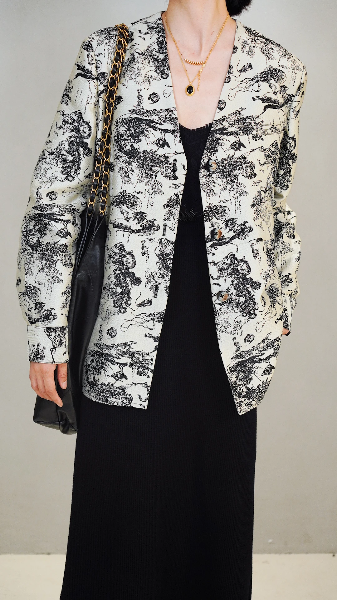 

Новая повседневная куртка-жакет из чистого хлопка с принтом «Роза», двухцветная, свободного кроя, с широкими лацканами, для работы и отдыха, с длинным рукавом и V-образным вырезом