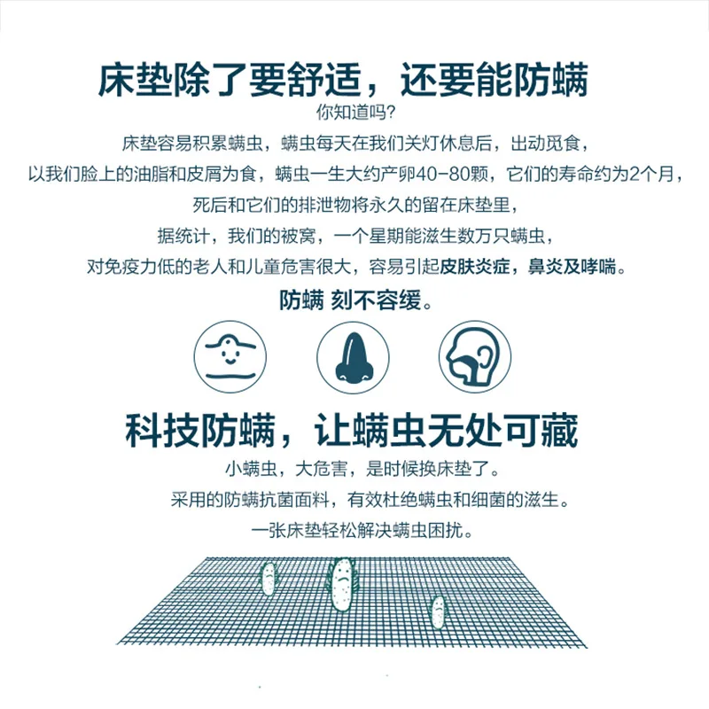 Colchón de látex grueso para Hotel, cama y desayuno de 1,8 metros, para apartamento, venta al por mayor