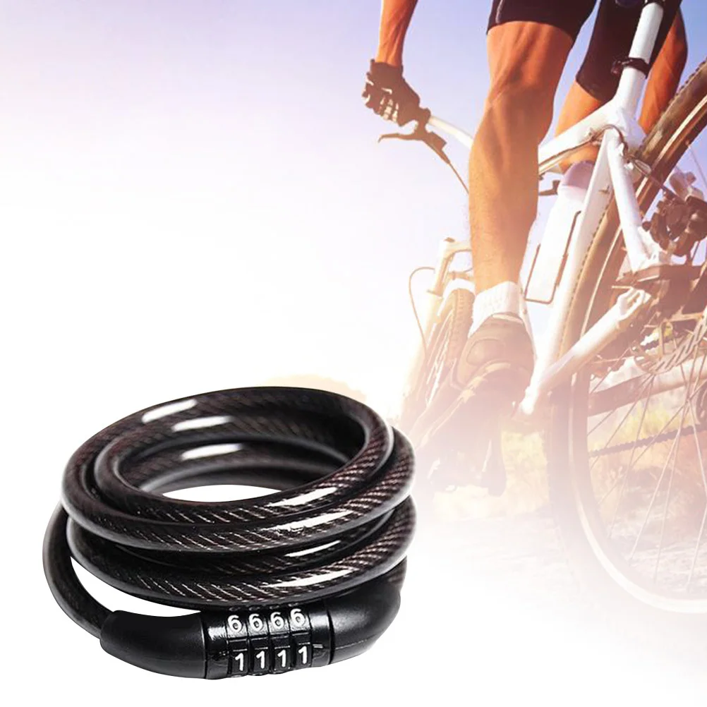 1pc Bicycle 4-Digit Coded Padlock Bike Motorcycle Motorcycle Scooter No Keys Needed Coded Lock Padlock Cycling Lock
