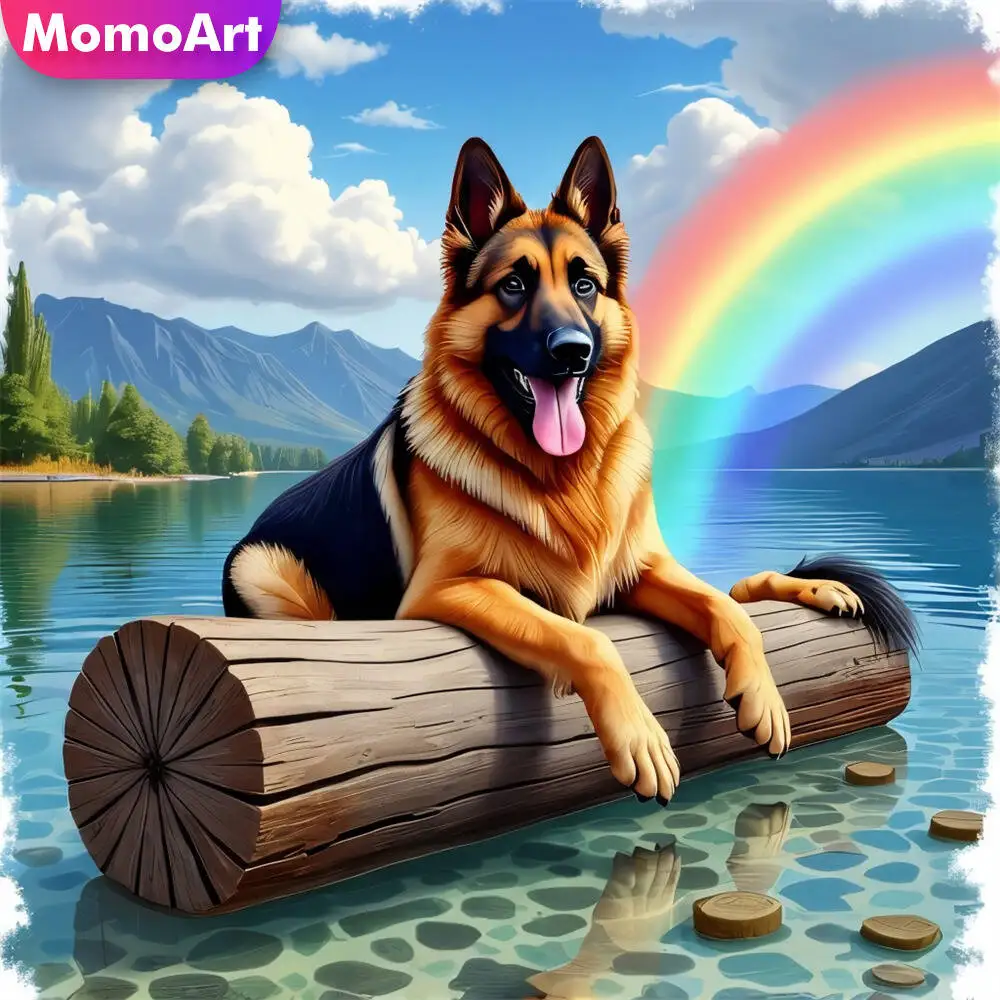 Momoart Bär Diamant Mosaik Tier voller Runde Diamant Malerei Mond Stickerei neue Ankunft handgemachte Hobby