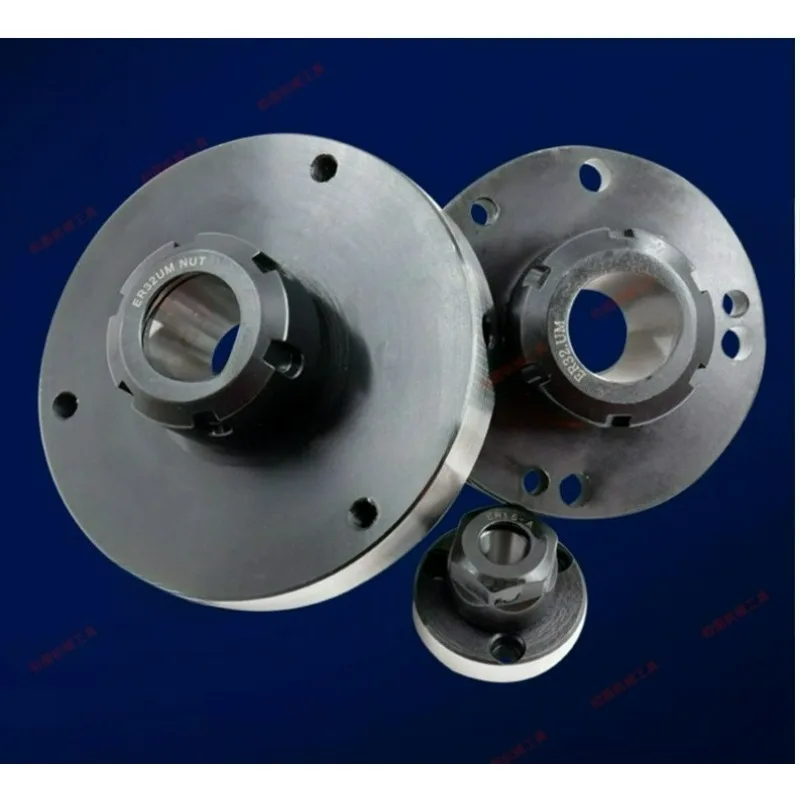 Hot （2026）ER32-125mm/ER40-125mm Precision Straight Collet Chuck with Back Plate, 0.005mm Runout, 95mm Max Grip