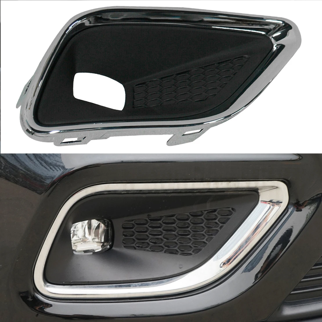 

X-T новый автомобильный передний правый противотуманный фонарь, накладка, рамка, украшение, подходит для Jeep Cherokee 2019 2020, пластик