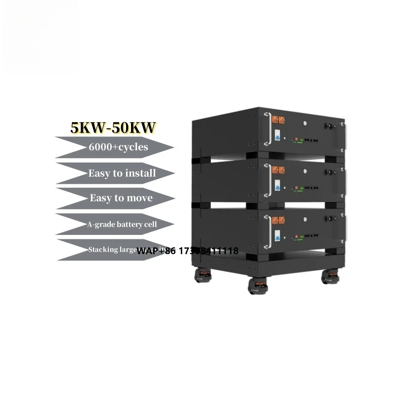 5KW 10KW 15KW 25KW 30KW 35KW 40KW 45KW 50KW Rack Mounted LiFePO4 Battery Balcony Solar Battery Storage System for House