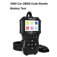 VEHLIVE Escáner OBD2 Herramientas de Diagnóstico Automotriz Marco Congelado del Coche Escáner OBD Lector y Borrador de Códigos de Error Monitor de Preparación para MOT Datos en Tiempo Real Escáner OBDII Prueba del MIL