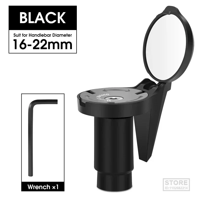 WEST BIKING Bicycle Rearview Mirror Handlebar End  Small Convex Cycling  360 Flexible MTB Road Bike Accessories