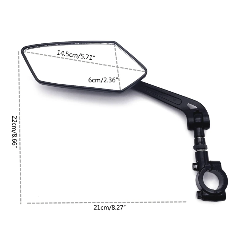 Motorbike Rear View Mirrors 22mm 7/8\