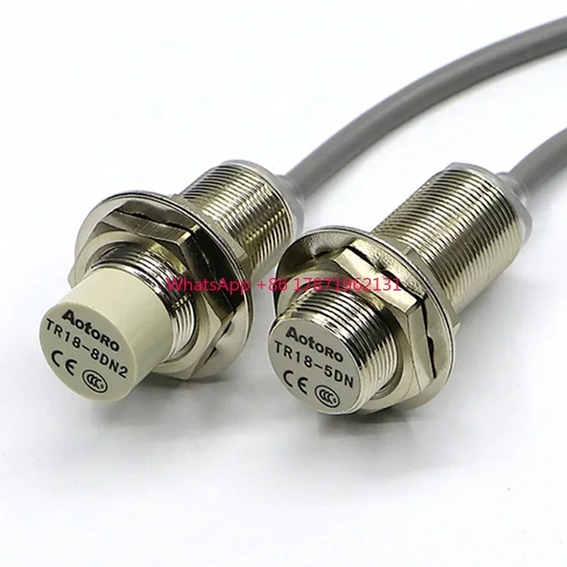 M18 TR18-8DN NPN PNP 3wires 24v ring gold proximity sensor metal detection