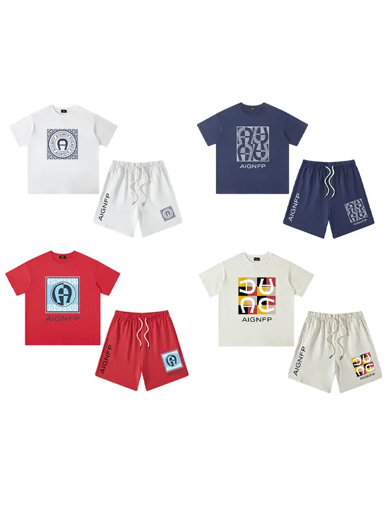 

Baby Boys T-shirt Summer Set Fashion Kids Clothes Short sleeve Vacation Casual Wear Cotton Tops Shorts Suit Children's clothing