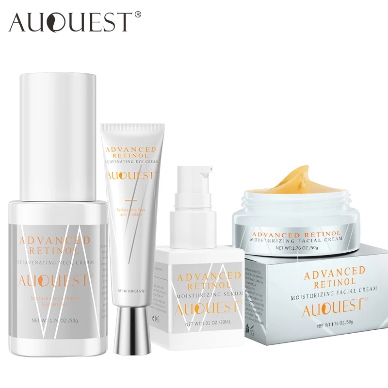 

AUQUEST Retinol Skin Care Set Anti-Wrinkle Cream Whitening Mosturizing Serum Skincare Facial Product Kits Beauty Health 4PCS