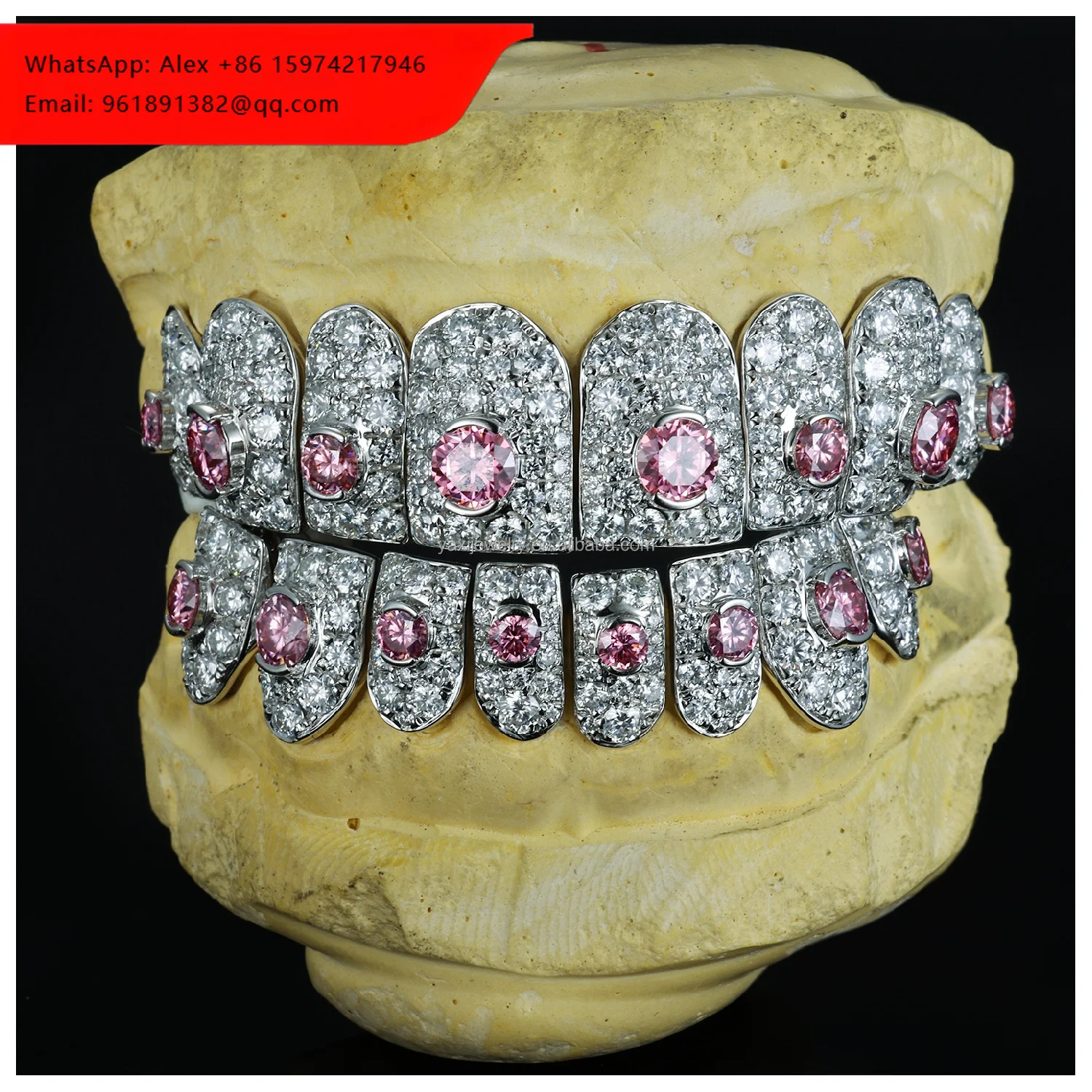 

Custom Lab Diamond Grillz S925 Silver 10k 14k 18k Solid Gold Iced Out Brilliant Cut Third Party Certified Hip Hop Style