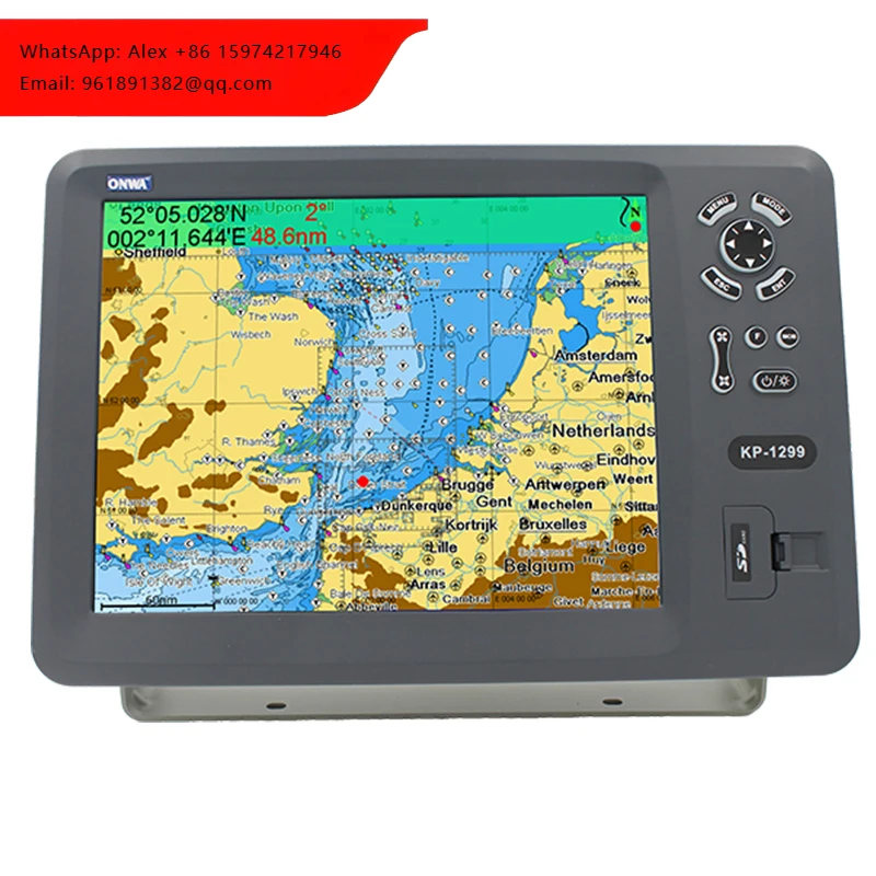 

ONWA KP-1299 12\" Inch GPS Chart Plotter Navigator Antenna For Marine Electronics NMEA0183/RS232