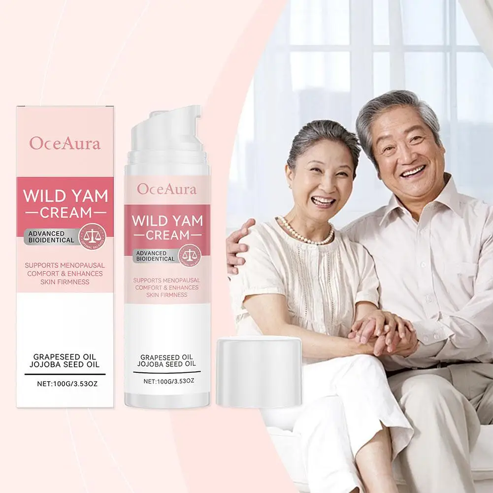 Crema de equilibrio de estrógeno Menopausal de 100ml, equilibrio de hormonas, crema nutritiva para la piel antienvejecimiento para mujeres, crema calmante para reducir los flashes calientes
