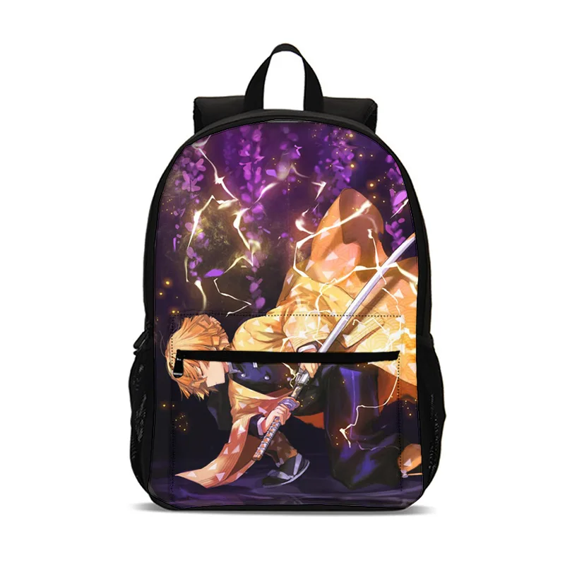 Kimetsu No Yaiba Kids Mochila 47cm/18.5inch Large Capacity Backpack School Supplies School Bag for Boys Girls Best Gift