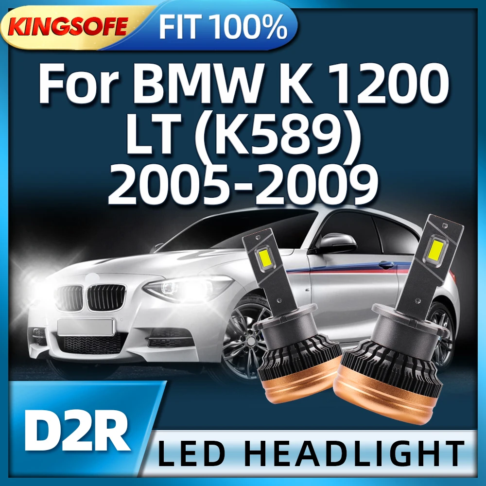 

KINGSOFE LED D2R Lights Car Headlight 130W Bulbs Original Lamps 6000K For BMW K 1200 LT K589 2005 2006 2007 2008 2009