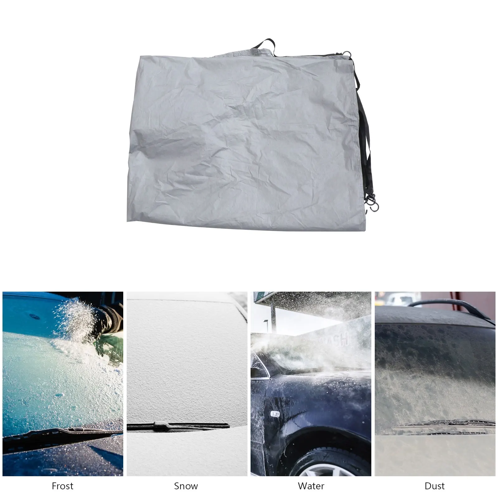 

Vehicle Front Windscreen Cover Anti UV Snow Shield Frost Protection Waterproof Car Protection Cover Dustproof Scratch Resistant