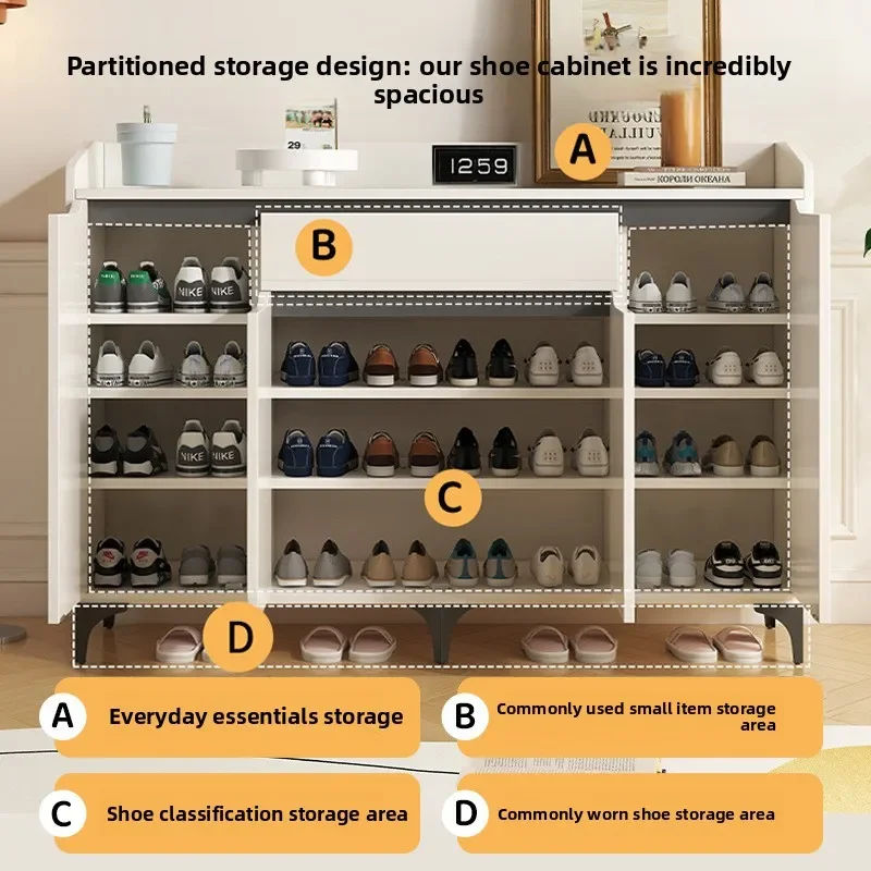 Factory Shoe Cabinet, Large-capacity Entry At The Entrance Of The Home, And Storage Locker In The Porch.