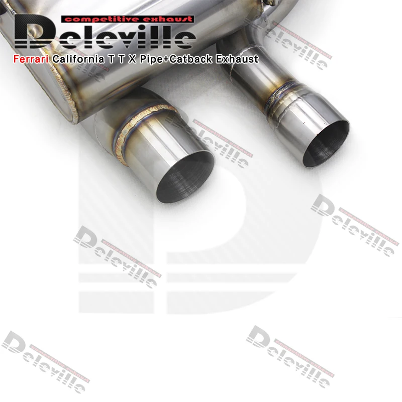 OEM Catback Exhaust System For Ferrari California T 3.9T 2012-2018 Vacuum Valve Muffler Made Of Stainless Steel view 5
