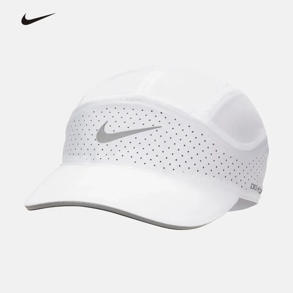 Nike Unisex Sport Casual Soft Top Quick-Dry Reflective Hat for Men Women Outdoor Fitness Daily Wear FB5681-100