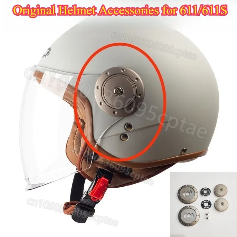 Universal Original Helmet Lens Base, Visor Fixed Knob Cover, Ear Guards & Ear Protectors for 611/611S for helmet Original