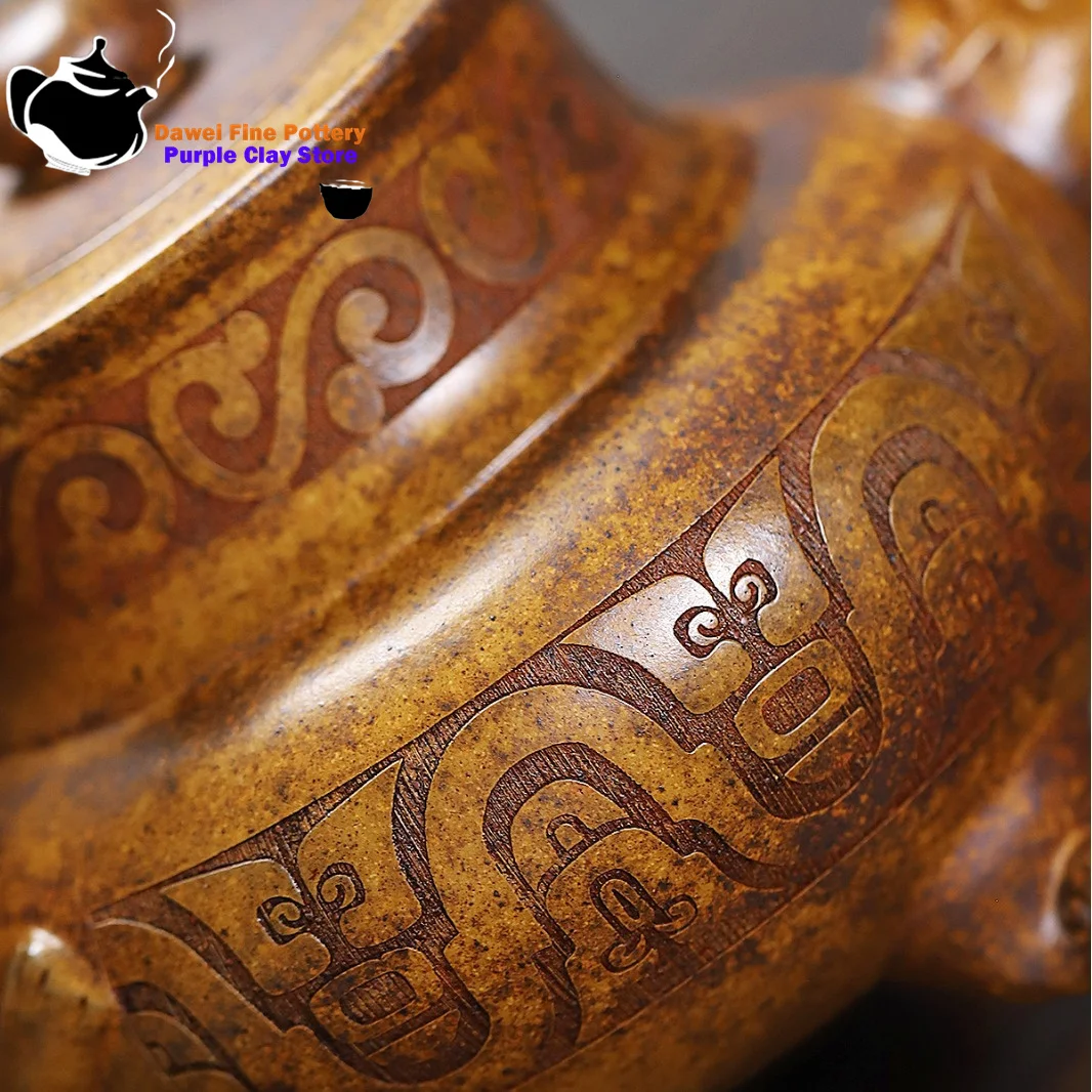 Tetera de arcilla púrpura Yixing, mineral original, temperatura ultraalta, botella de madera, tetera de vino, juego de té chino Kung Fu