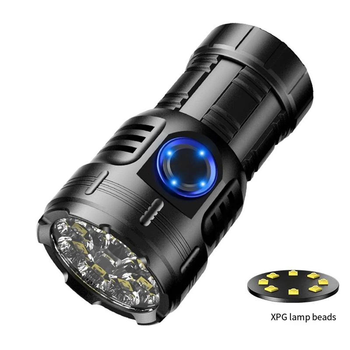 3050LM 8 XPG Lamp Bead Rechargeable Flashlight Multi-functional Long Range Ultra Bright Portable Torch Lllumination