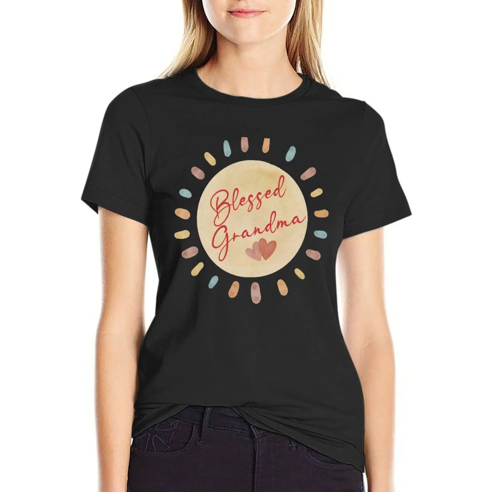 

Blessed Grandma T-Shirt blanks plus size tops customs rock and roll t shirts for Women