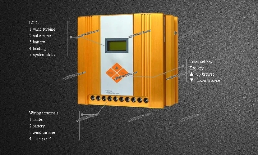 800W Wind Charge Controller for  Turbines Generator